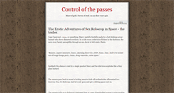 Desktop Screenshot of controlofthepasses.tumblr.com