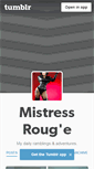 Mobile Screenshot of mistressrouge.tumblr.com
