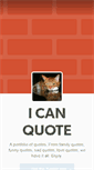 Mobile Screenshot of icanquote.tumblr.com
