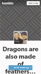 Mobile Screenshot of dragonsfeather.tumblr.com