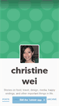 Mobile Screenshot of christine-wei.tumblr.com