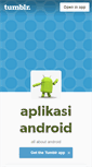 Mobile Screenshot of aplikasiandroid.tumblr.com