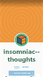 Mobile Screenshot of insomniac--thoughts.tumblr.com