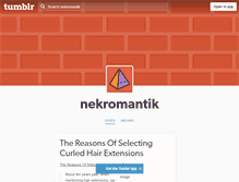 Tablet Screenshot of nekromantik.tumblr.com