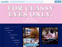 Tablet Screenshot of for-classy-eyes-only.tumblr.com