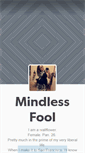 Mobile Screenshot of mindlessfool.tumblr.com