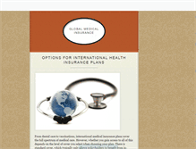 Tablet Screenshot of globalmedicalinsurance12.tumblr.com
