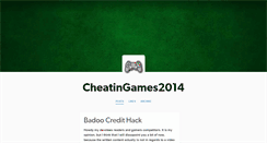 Desktop Screenshot of cheatingames2014.tumblr.com