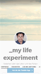 Mobile Screenshot of mylifeexperiment.tumblr.com