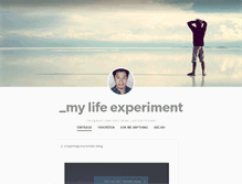 Tablet Screenshot of mylifeexperiment.tumblr.com