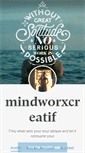 Mobile Screenshot of mindworxcreatif.tumblr.com
