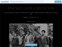 Tablet Screenshot of pocketsizecriticism.tumblr.com
