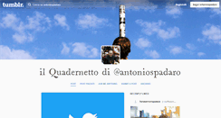 Desktop Screenshot of antoniospadaro.tumblr.com