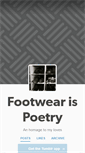 Mobile Screenshot of footwearispoetry.tumblr.com