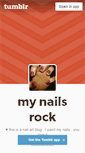 Mobile Screenshot of mynailsrock.tumblr.com