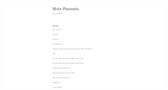 Desktop Screenshot of mots-passants.tumblr.com