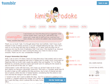 Tablet Screenshot of kiminitodokelove.tumblr.com