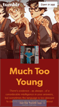 Mobile Screenshot of muchtooyoung.tumblr.com