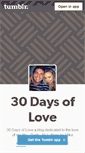 Mobile Screenshot of 30-days-of-love.tumblr.com