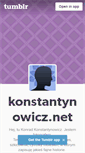 Mobile Screenshot of konstantynowicz.tumblr.com