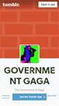 Mobile Screenshot of governmentgaga.tumblr.com