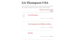 Desktop Screenshot of lizthompsonusa.tumblr.com