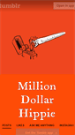 Mobile Screenshot of milliondollarhippie.tumblr.com