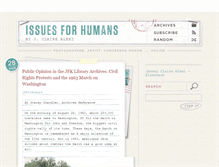 Tablet Screenshot of issues-for-humans.tumblr.com