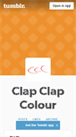 Mobile Screenshot of clapclapcolour.tumblr.com