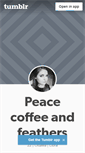 Mobile Screenshot of peacecoffeeandfeathers.tumblr.com
