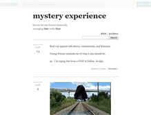 Tablet Screenshot of mysteryexperience.tumblr.com