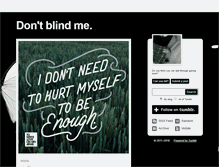 Tablet Screenshot of dontblindme.tumblr.com