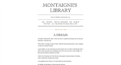 Desktop Screenshot of montaigneslibrary.tumblr.com