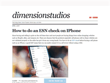 Tablet Screenshot of dimensionstudios.tumblr.com