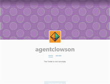 Tablet Screenshot of agentclowson.tumblr.com