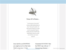 Tablet Screenshot of notesofapastor.tumblr.com