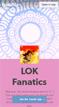 Mobile Screenshot of lokfanatics.tumblr.com