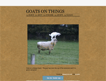 Tablet Screenshot of goatsonthings.tumblr.com