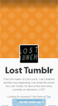 Mobile Screenshot of lostlunch.tumblr.com