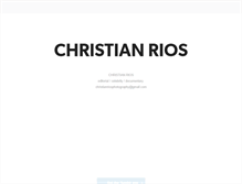 Tablet Screenshot of christianrios.tumblr.com