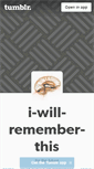 Mobile Screenshot of i-will-remember-this.tumblr.com