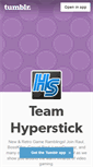 Mobile Screenshot of hyperstick.tumblr.com