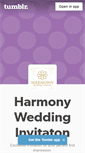Mobile Screenshot of harmonyinvites.tumblr.com