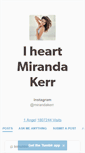 Mobile Screenshot of iheartmirandakerr.tumblr.com