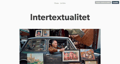 Desktop Screenshot of intertextualitet.tumblr.com