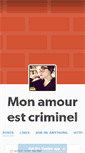 Mobile Screenshot of monamourestcriminel.tumblr.com