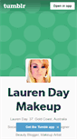 Mobile Screenshot of laurendaymakeup.tumblr.com