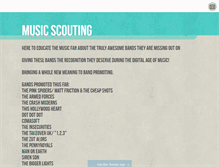 Tablet Screenshot of musicscout.tumblr.com