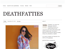 Tablet Screenshot of deathfatties.tumblr.com