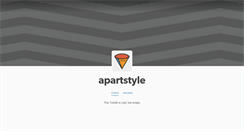 Desktop Screenshot of apartstyle.tumblr.com